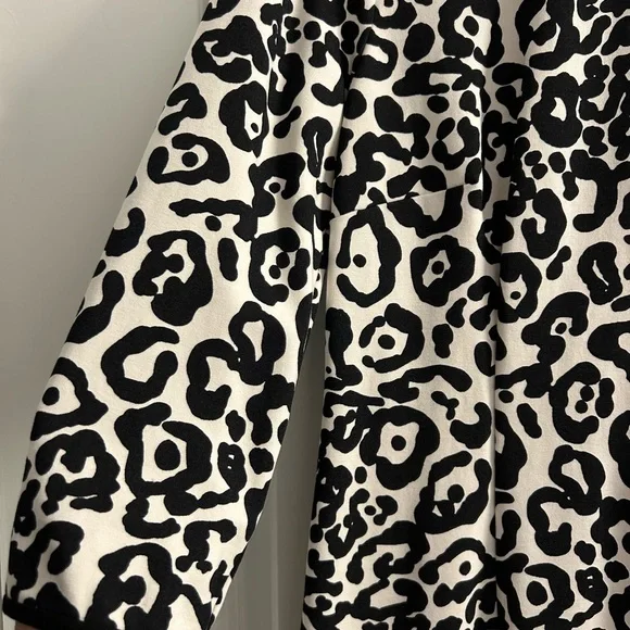 Ann Taylor 3/4 Length Sleeve Animal Print Dress Size 12 - Picture 2 of 14